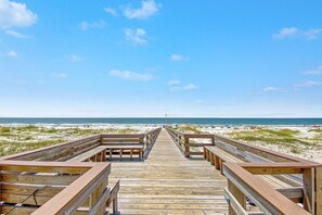 Vue sur la plage/l’océan