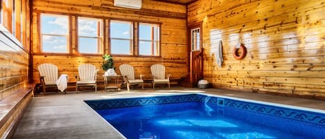 12 x 20 foot private heated indoor swimming pool