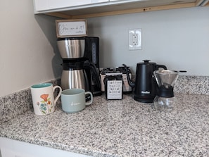 Supplies for coffee and tea