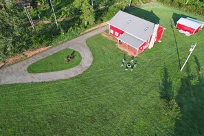 Lots of room to play around the house. Take a walk and explore the orchard, listen to the gentle cluck clucking of the chickens or the sound of cattle chewing grass. This is a unique opportunity for your family to get a taste of what real farm life is like.