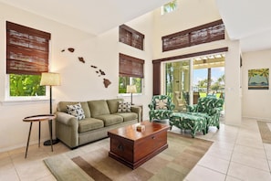 Large windows and lanai access off living areas