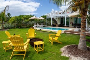 Wild Orchid pool and yard (photo taken when sod was just laid).