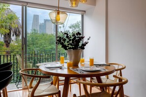 Dine in designer elegance, where every meal feels like a special occasion.
