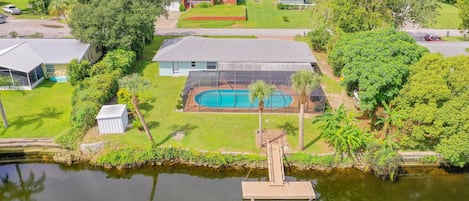 Aerial view of home