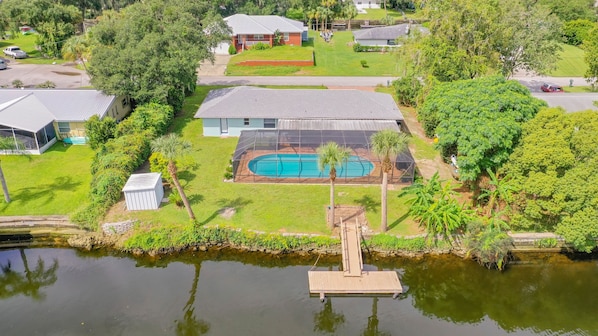 Aerial view of home