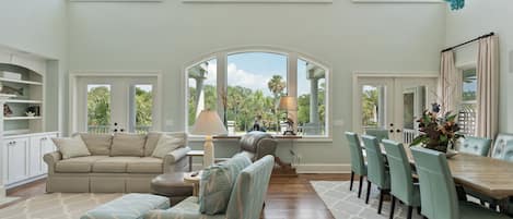 Large bay windows