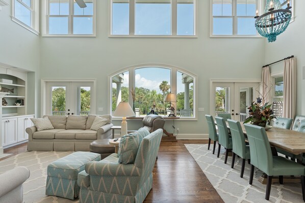 Large bay windows