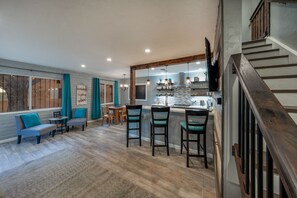 Living room and dining room table