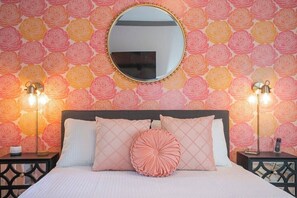 First Level - Bedroom: Queen w/en suite full bathroom + TV