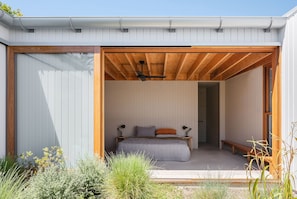 Master bedroom from the native courtyard