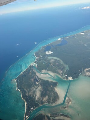 Sandy Point, North Caicos Arial View