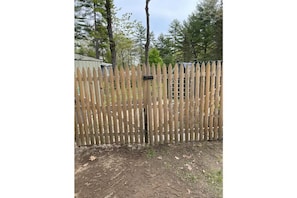 Fenced in back yard