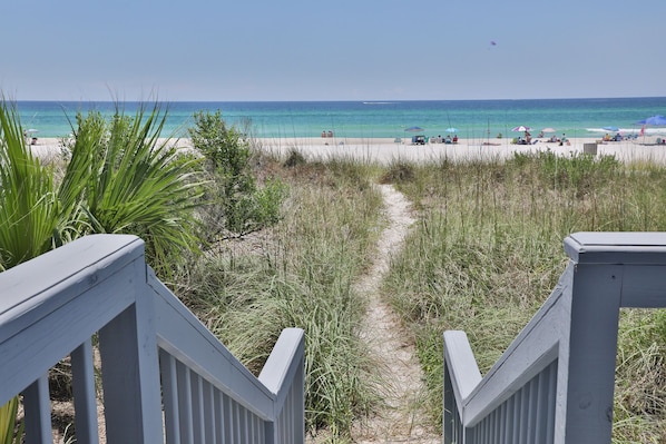 Walkway down to the beach.