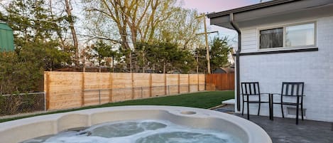 Relax in the hot tub!