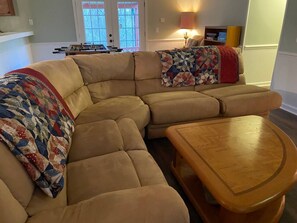 Big ol' couch for snuggling 