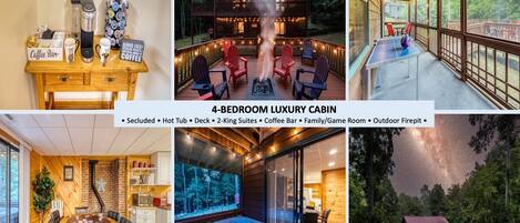 LUXE CABIN-Secluded/Hot tub!