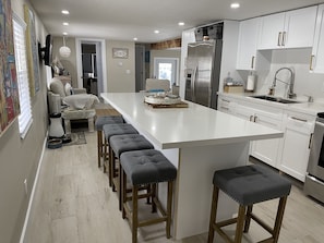 Kitchen with dine in island