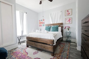 Bedroom 1 with Comfortable queen bed.