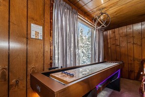 9ft Shuffleboard Table upstairs