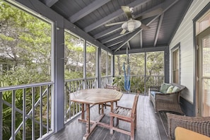 Front Entrance Through the Screened Porch to the Living Room