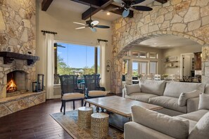 Large Living area with comfortable furnishings