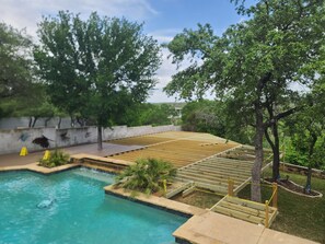 New deck getting built and complete by end of April