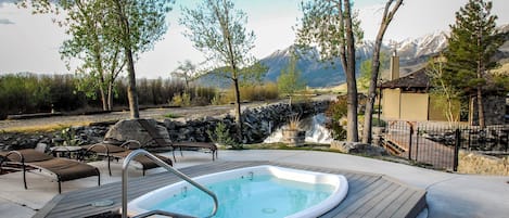 Enjoy the hot tub.