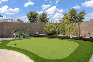 Brand new putting green