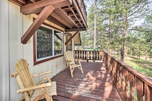 Front Porch | Spacious Deck | Fire Pit