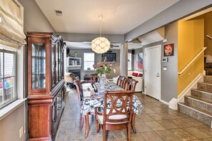 Dining Area | Dishware/Flatware | Open Concept