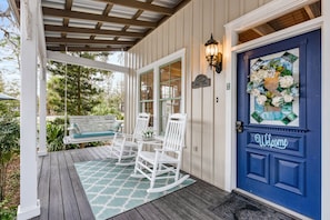 Porch swing and rockers