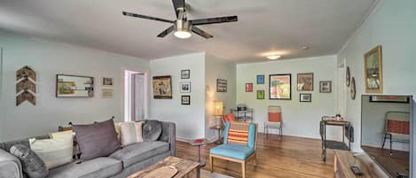 Tulsa Vacation Rental | 3BR | 1BA | 1,300 Sq Ft | Access Only By Stairs