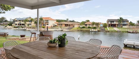 Outdoor Deck Facing the Water