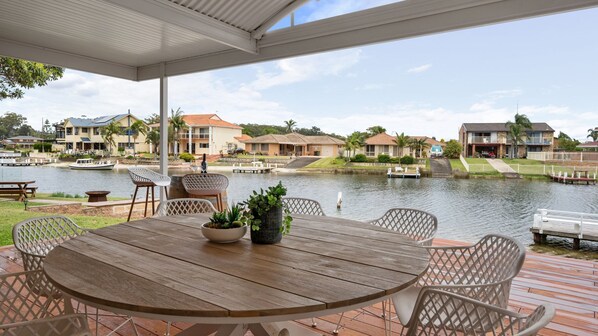 Outdoor Deck Facing the Water