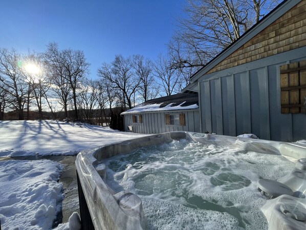 The best season to hot tub!