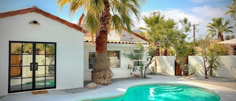 Stunning Original Casita with kidney shaped Pool and all walled in Gardens 