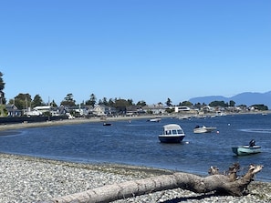 Beautiful and serene Maple Beach is just a few steps away