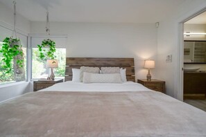 Unwind in our stylish bedroom.
