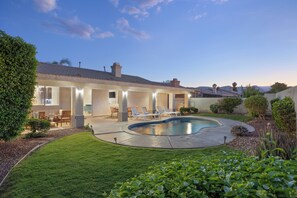 Backyard oasis.