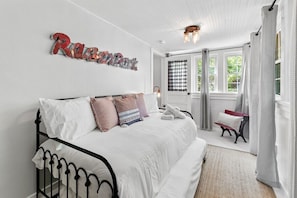Our third bedroom has a Twin-size bed with a Twin-size trundle, closet and nearby bath.