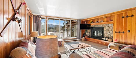 Living room with scenic views