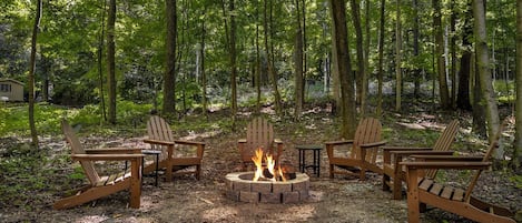 Hang out around the fire pit