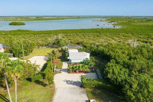 Aerial view of Kelly's Kabin.