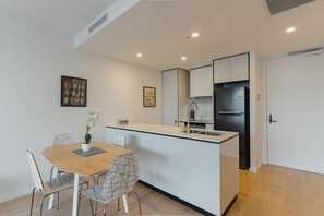 Kitchen and dining area