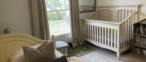 Crib and 2 twin beds