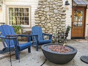Relax by our fire pit and star gaze through the tall pines.  