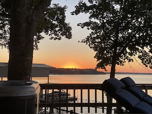 Sunset views from the Hot Tub.
