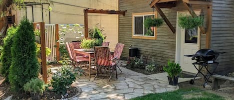 Patio and entry