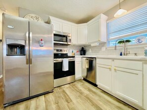 Updated kitchen with new appliances 