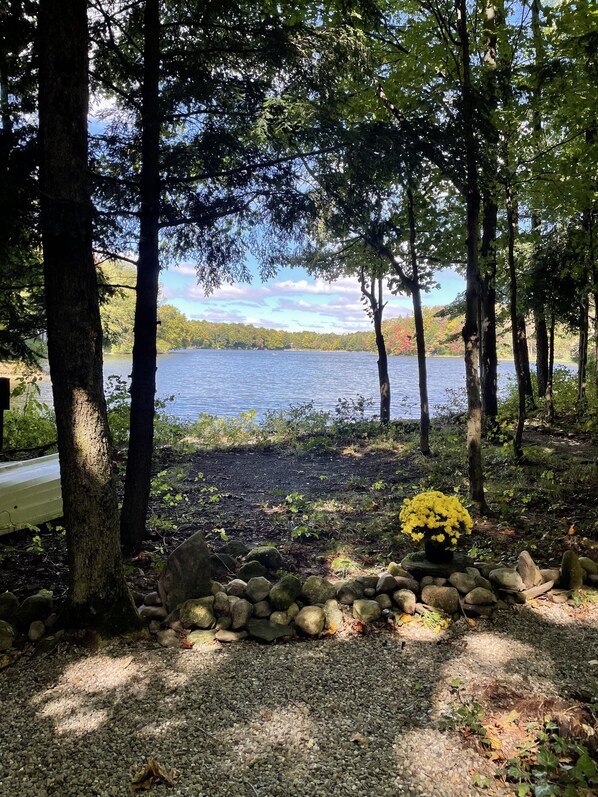 view from fire pit